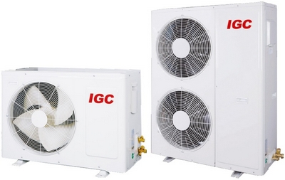  Наружные блоки VRF-системы IMS mini с холодильной мощностью 8–10 и 12–16 кВт соответственно