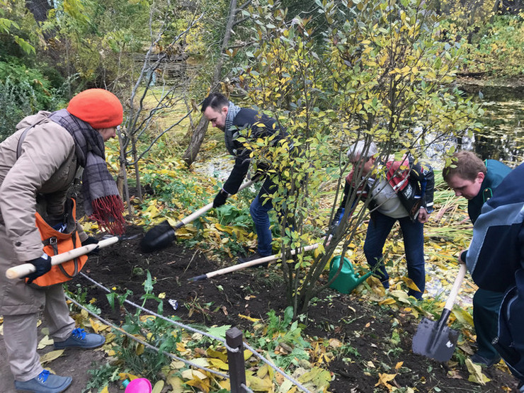 В «Аптекарском огороде» состоялась акция по посадке деревьев – «Сады России»